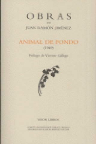 Kniha Animal de fondo Juan Ramón Jiménez