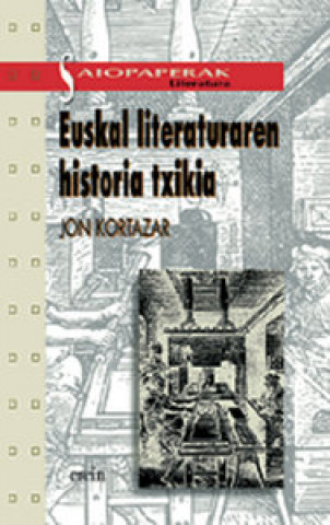 Carte Euskal literaturaren historia txikia Jon Kortazar