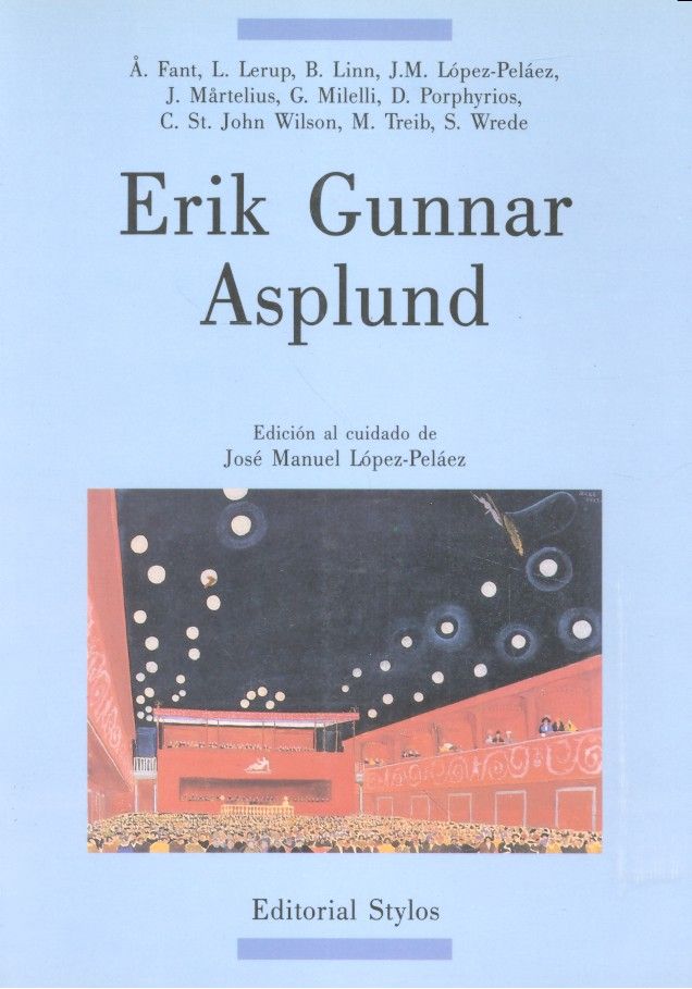 Kniha Erik Gunnar Asplund José Manuel López-Peláez Morales