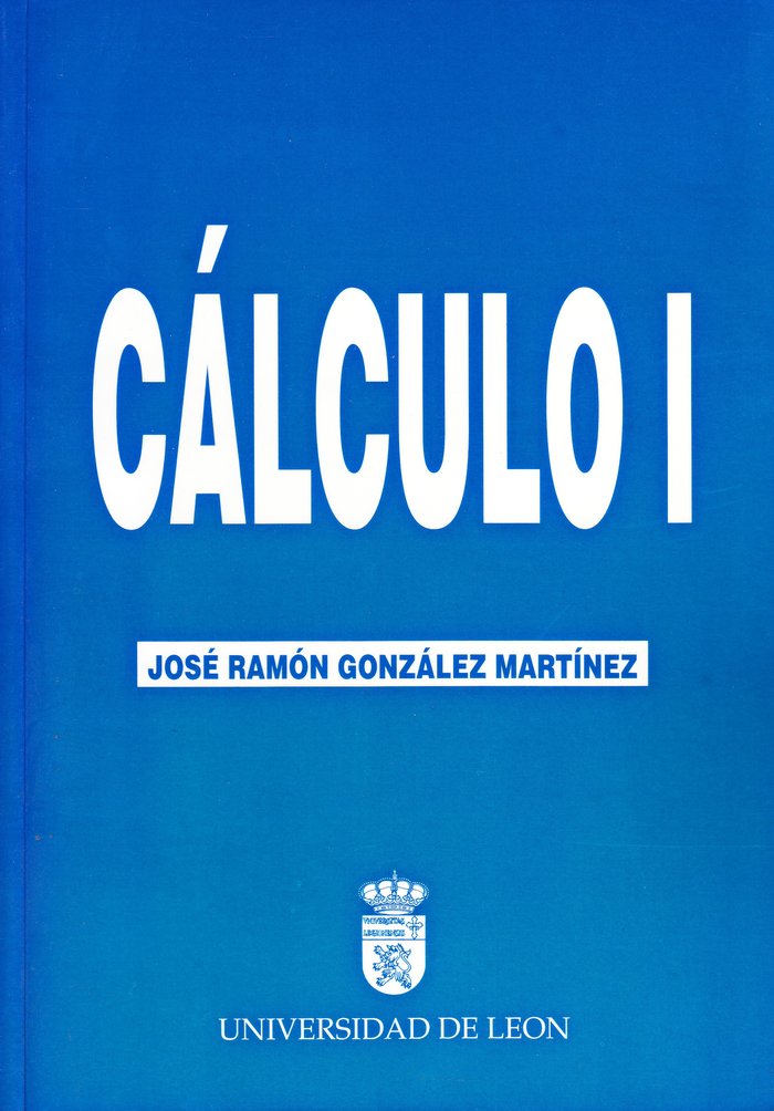 Knjiga Cálculo I José Ramón González Martínez