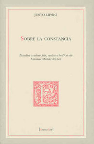 Knjiga Sobre la constancia Lipsio