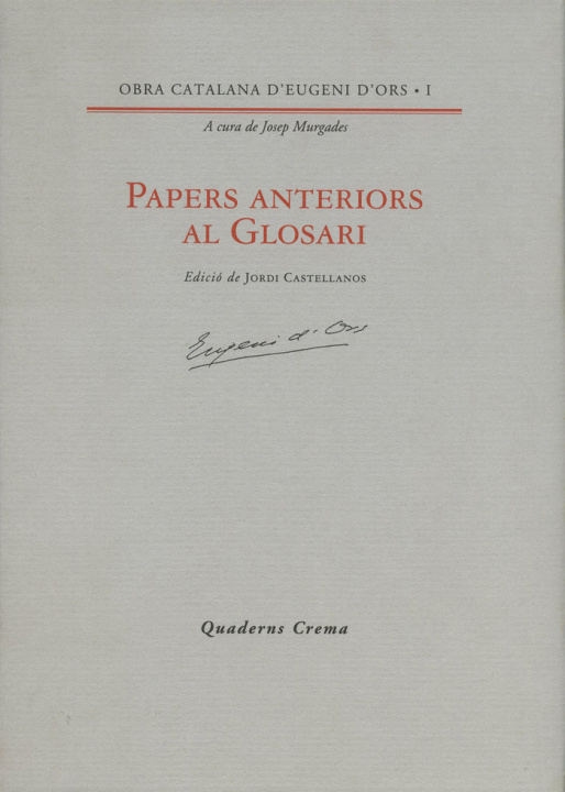 Carte Papers anteriors al Glosari 