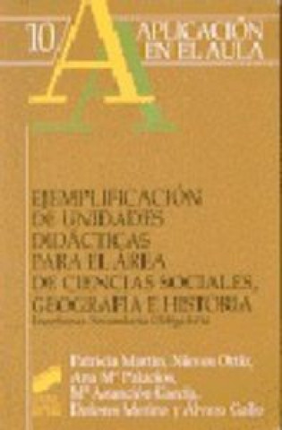Carte Ejemplificación de unidades didácticas para el área de ciencias sociales, geografía e historia, ESO 
