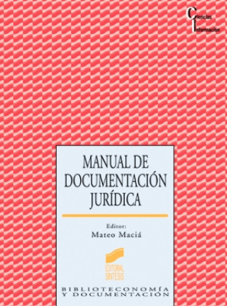Kniha Manual de documentación jurídica 