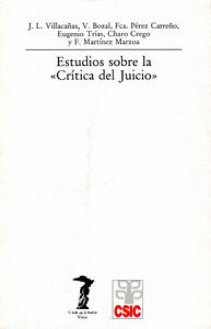 Книга Estudios sobre la "Crítica del juicio" 
