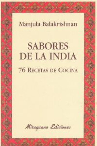 Książka Sabores de la India : 76 recetas de cocina MANJULA BALAKRISHNAN