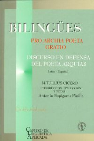 Kniha Dicurso en defensa del poeta Arquías M. TULLIUS CICERO