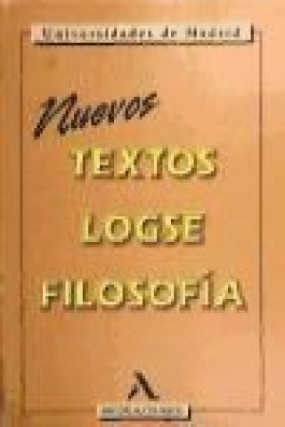 Kniha Textos filosofía, LOGSE 