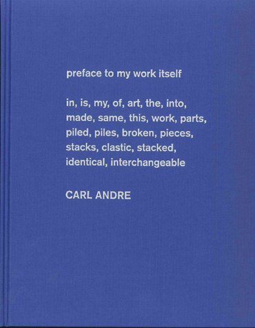 Kniha Carl Andre, Escultura como lugar, 1958-2010 