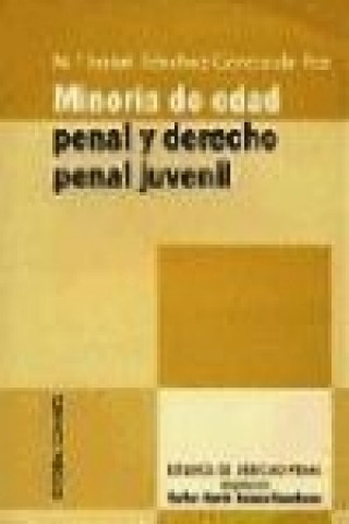 Könyv Minoría de edad penal y derecho penal juvenil María Isabel Sánchez García de Paz