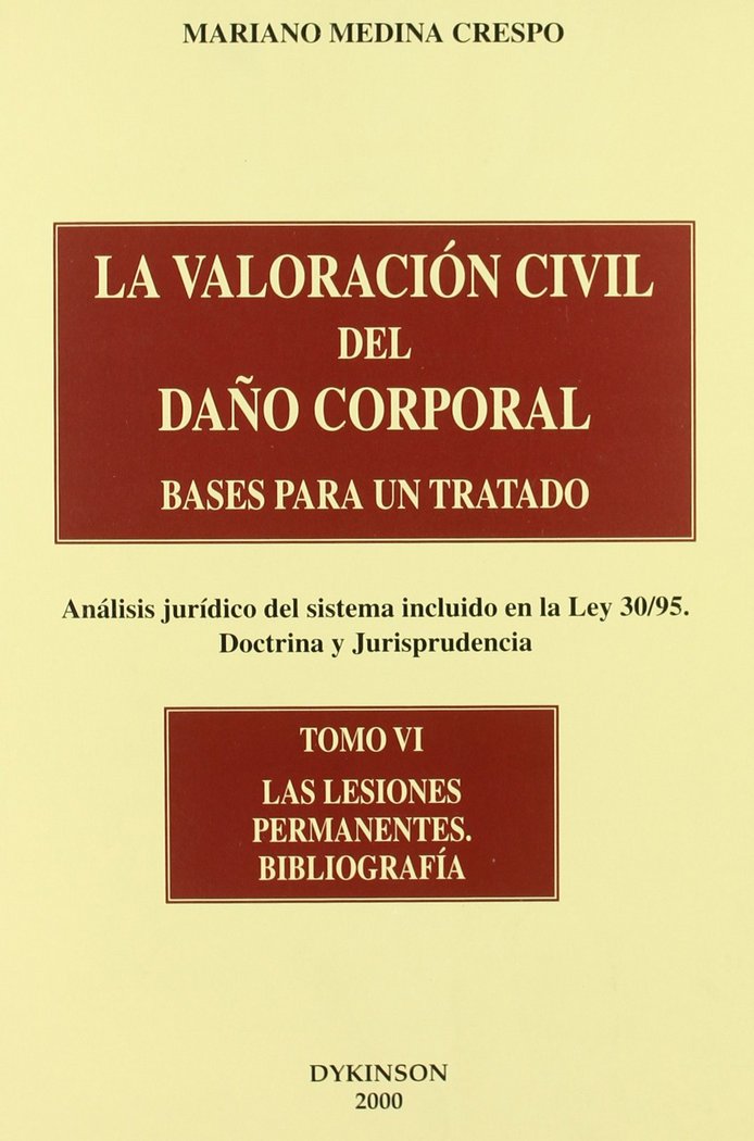 Carte Bases para un tratado, análisis jurídico del sistema incluido en la Ley 30/95, doctrina y jurisprudencia Mariano Medina Crespo