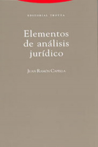 Kniha Elementos de análisis juridico Juan-Ramón Capella