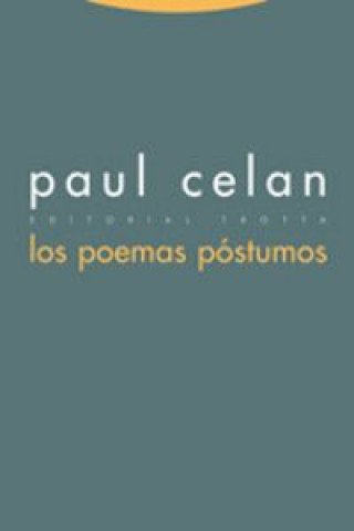 Carte Los poemas póstumos Paul Celan