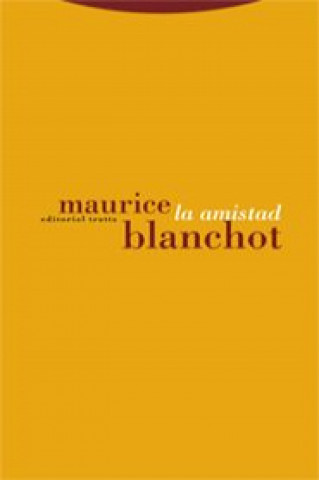 Knjiga La amistad Maurice Blanchot