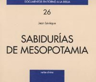 Könyv Sabidurías de Mesopotamia JEAN LEVEQUE