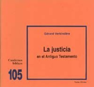 Książka La justicia en el Antiguo Testamento Gerard Venkindere