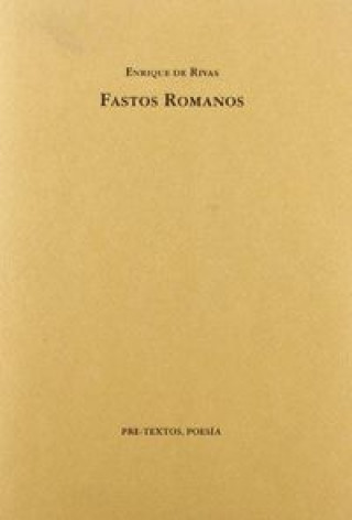 Livre Fastos romanos Enrique de Rivas