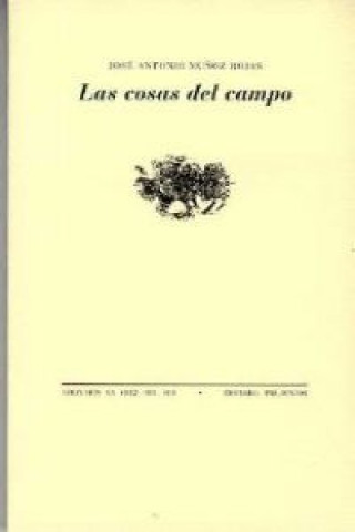 Kniha Las cosas del campo JOSE ANTONIO MUÑOZ ROJAS