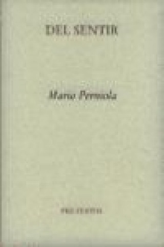 Könyv Del sentir Mario Perniola