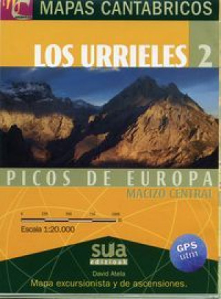 Carte Mapas cantábricos, los Urrieles 2 : Picos de Europa-Macizo Central David Atela