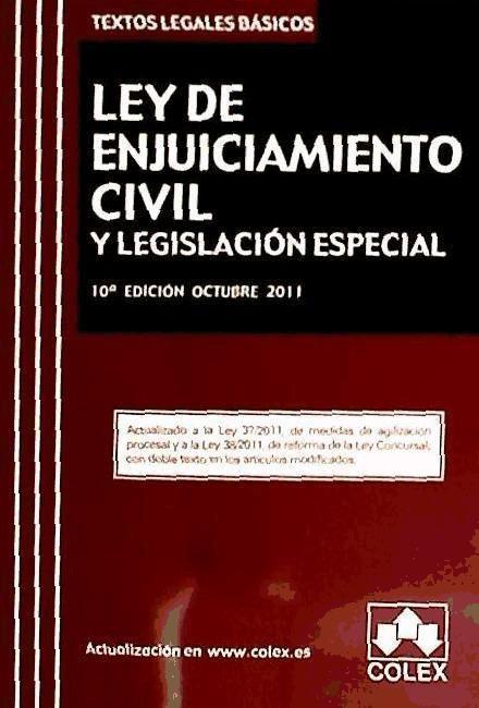 Könyv Ley de enjuiciamiento civil y legislación especial 