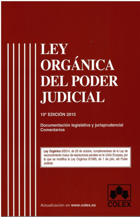 Kniha Ley orgánica del poder judicial 