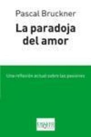 Kniha La paradoja del amor Pascal Bruckner