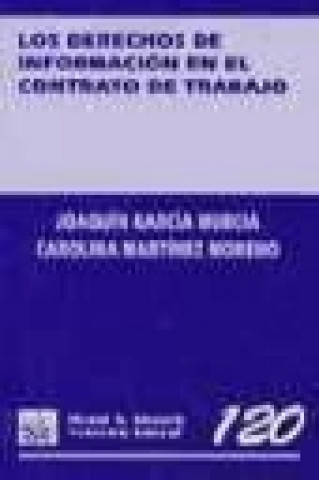 Kniha Los derechos de información en el contrato de trabajo Joaquín García Murcia