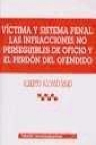 Kniha Víctima y sistema penal: las infracciones no perseguibles de oficio y el perdón del ofendido Alberto . . . [et al. ] Alonso Rimo