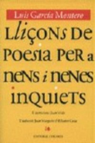 Книга Lliçons de poesia pera nens i nenes inoviets Luis García Montero