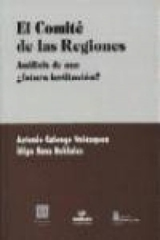 Book El comité de las regiones, análisis de una futura institución 