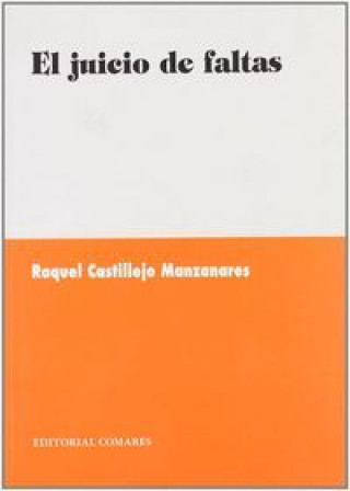 Książka El juicio de faltas Raquel Castillejo Manzanares