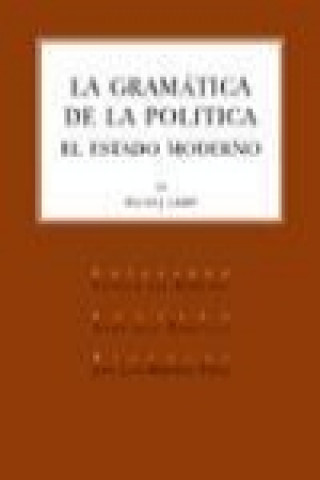 Książka La gramática de la política, el estado moderno Harold Joseph Laski