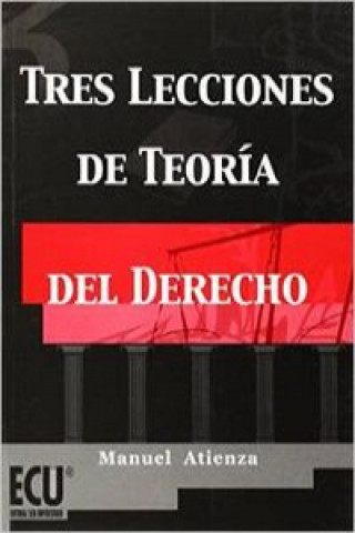 Kniha Tres lecciones de teoría del derecho Manuel Atienza Rodríguez