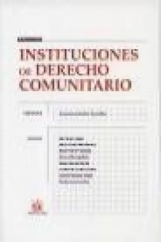 Книга Instituciones de derecho comunitario Concepción Escobar Hernández