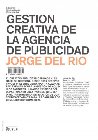 Książka Gestión creativa de la agencia de publicidad Jorge del Río Pérez