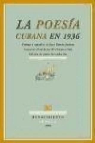 Kniha La poesía cubana en 1936 José María Chacón y Calvo