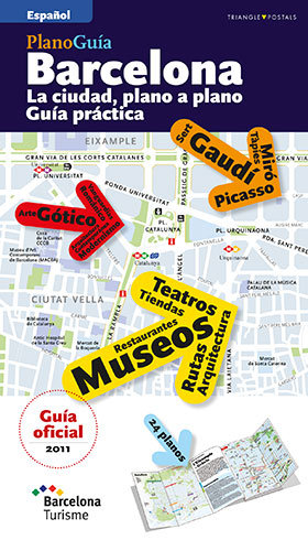 Carte BARCELONA PLANO GUIA (ESPANYOL) OFICIAL 2011 