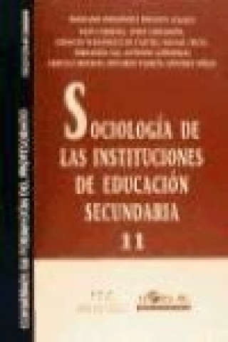 Kniha Sociología de las instituciones en la Educación Secundaria 