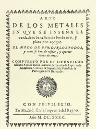 Buch Arte de los metales Álvaro Alonso Barba