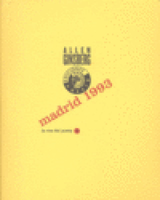 Kniha Madrid 1993 Allen Ginsberg
