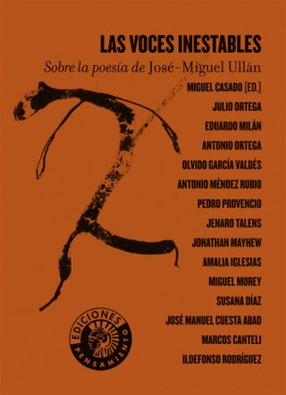 Könyv Las voces inestables : sobre la poesía de José Miguel Ullán 