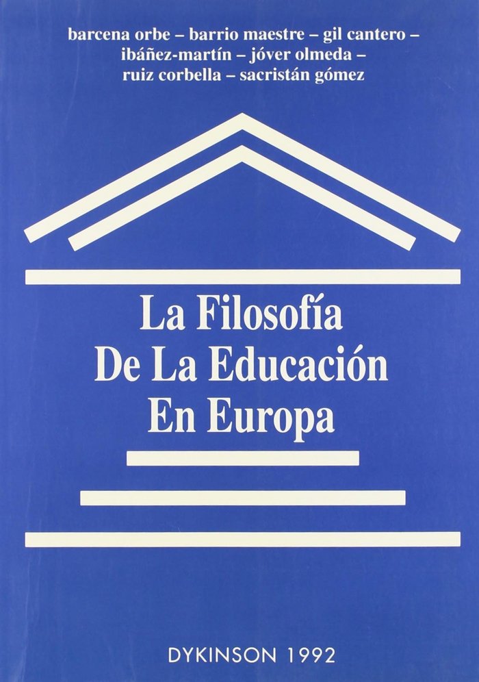 Kniha La filosofía de la educación en Europa 