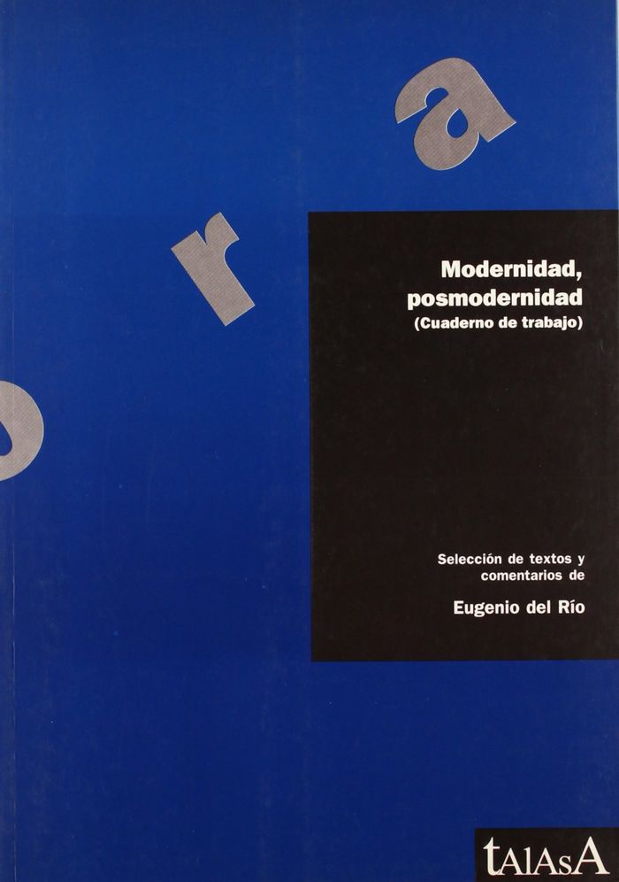 Kniha Modernidad, posmodernidad : cuaderno de trabajo Eugenio del Río Gabarain