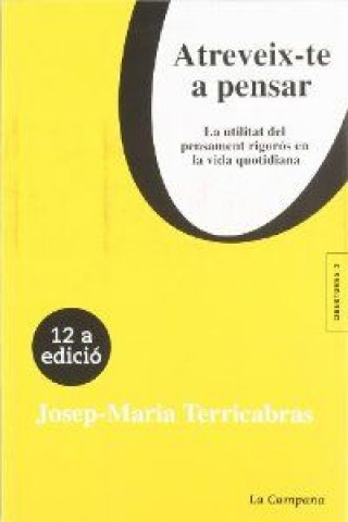 Książka Atreveix-te a pensar Josep Maria Terricabras