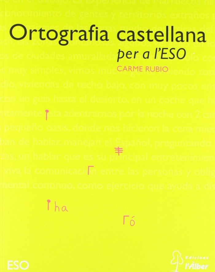 Libro Ortografía castellana, ESO Carme Rubio i Larramona