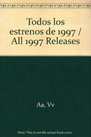 Knjiga Todos los estrenos de 1997 