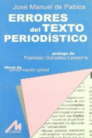 Carte Errores del texto periodístico José Manuel de Pablos