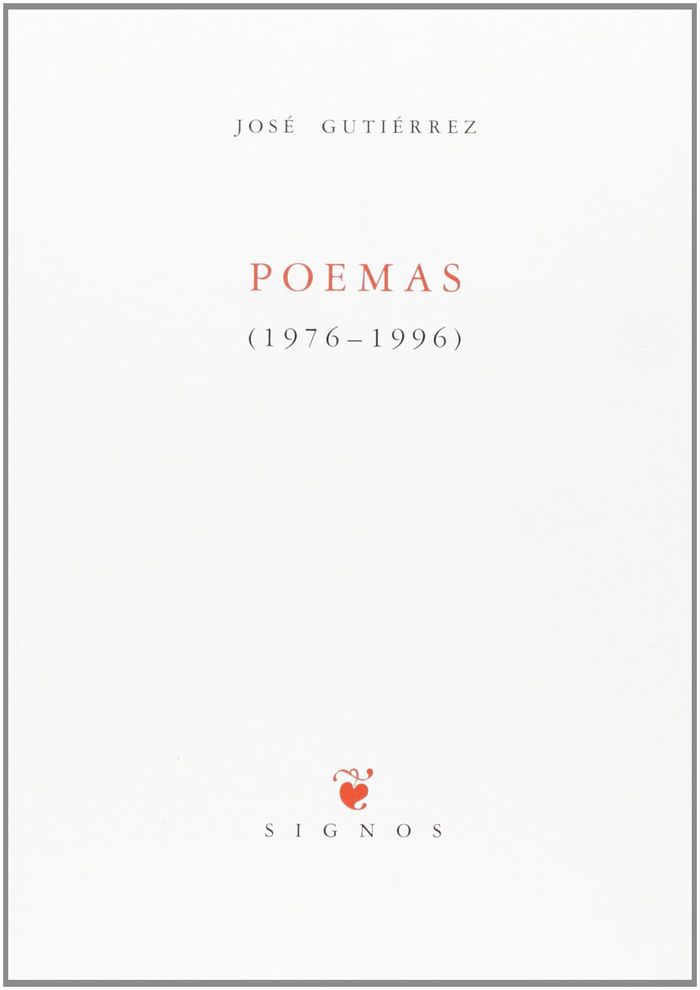 Knjiga Poemas, 1976-1996 José Gutiérrez Rodríguez