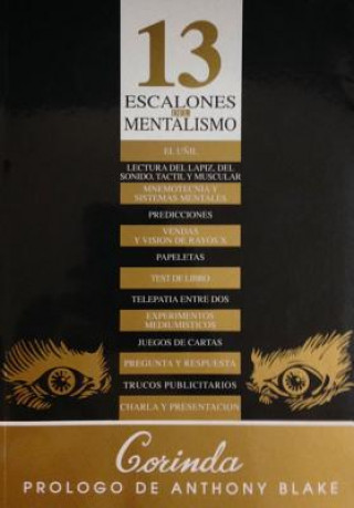 Könyv 13 Escalones del Mentalismo Tony Corinda